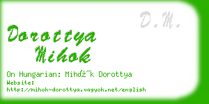dorottya mihok business card